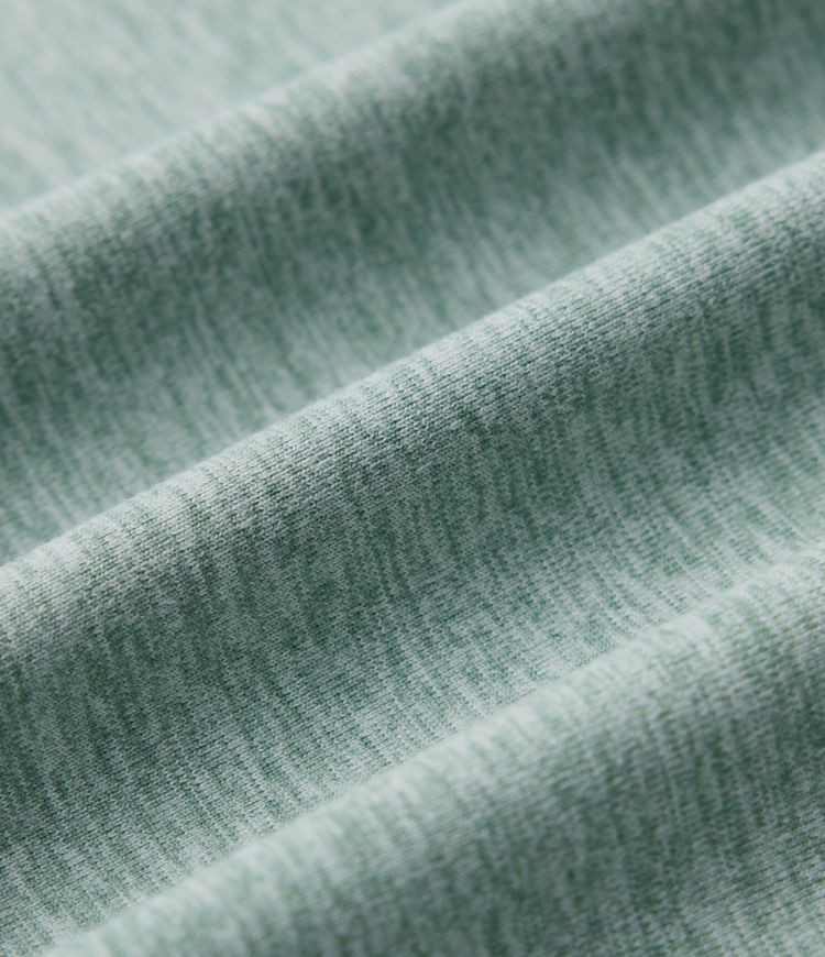 Top sport col cœur manches longues chiné