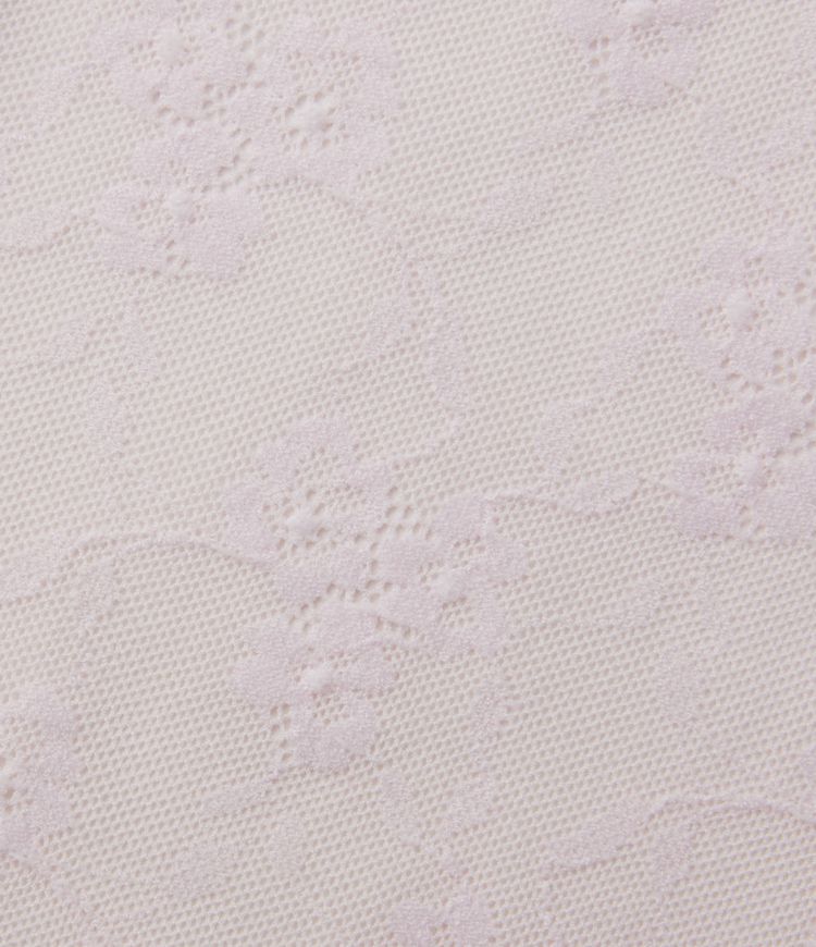 Débardeur en dentelle transparente à motif floral