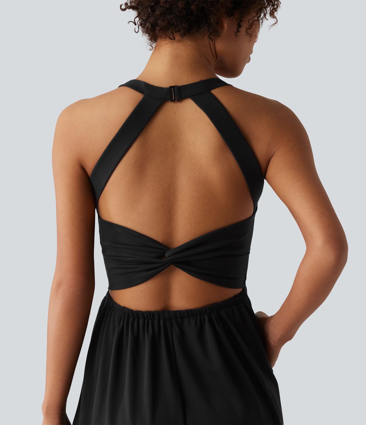 Wide Leg Capri Casual Jumpsuit with Pockets-Easy Peezy Edition