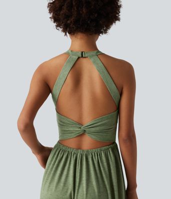 Lässiger Capri-Jumpsuit mit Seitentaschen und weitem Bein - Easy Peezy Edition