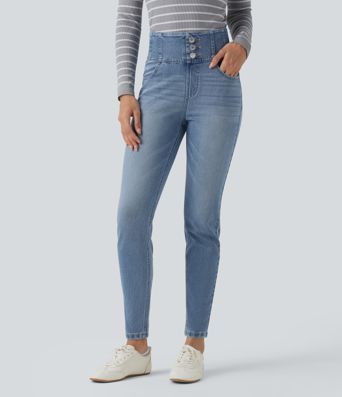 Halara Flex™ High-waisted Casual Skinny Jeans with Pockets