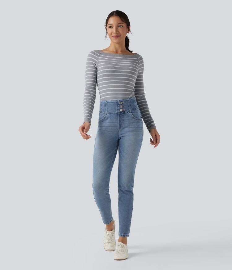 Halara Flex™ High-waisted Casual Skinny Jeans with Pockets
