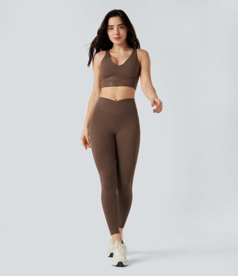 SoftlyZero™ Light Support Crisscross Back Yoga Sports Bra-UPF50+