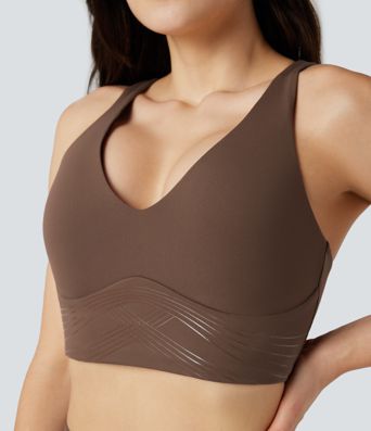 SoftlyZero™ Light Support Crisscross Back Yoga Sports Bra-UPF50+