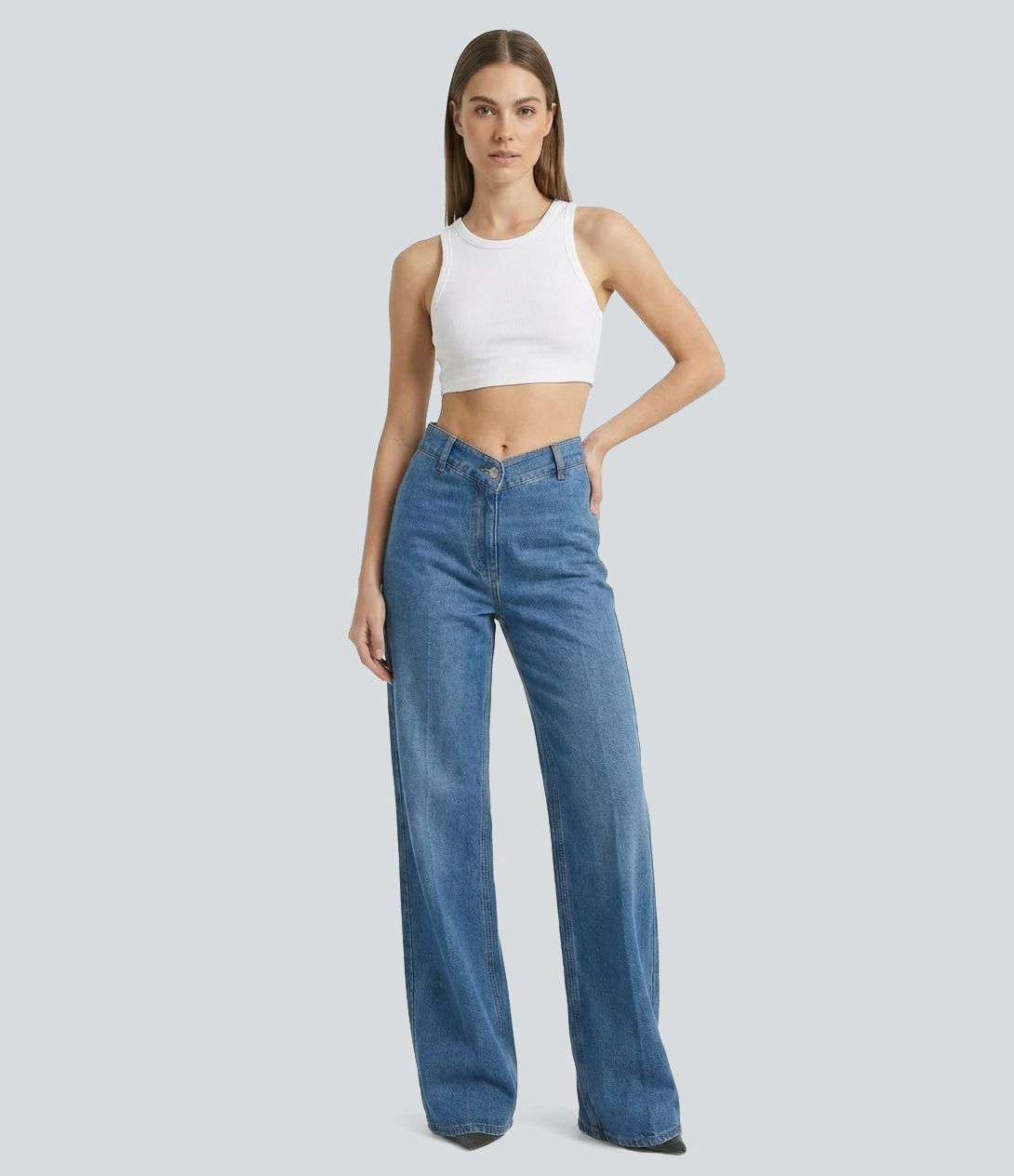 Halara Flex™ V Shaped Low Rise Straight Leg Casual Jeans