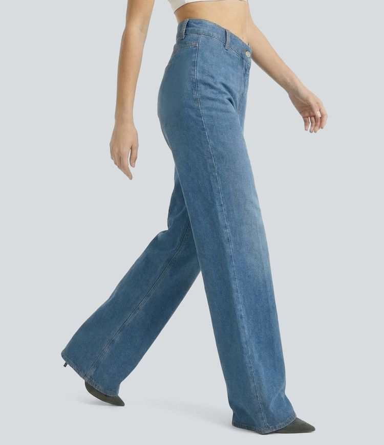 Halara Flex™ V Shaped Low Rise Straight Leg Casual Jeans