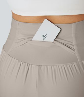 SoftlyZero™ Airy Super High Waisted 2-in-1  Cool Touch Yoga Shorts 5'' with Pockets-Longer Length
