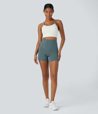 Halara UltraSculpt™ High Waisted Tummy Control Side Pocket Shaping Training Biker Shorts 5''