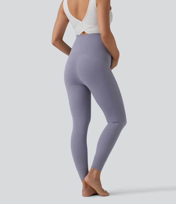 Halara UltraSculpt™ Ultra High-Waist Drawstring Plain 7/8 Yoga Maternity Leggings with Pockets