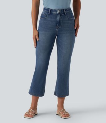 Halara Flex™ Mid Rise Bootcut Casual Jeans with Pockets