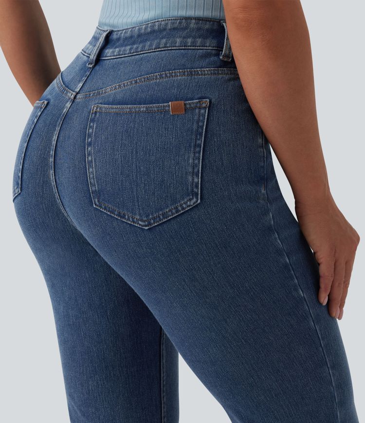 Halara Flex™ Mid Rise Bootcut Casual Jeans with Pockets