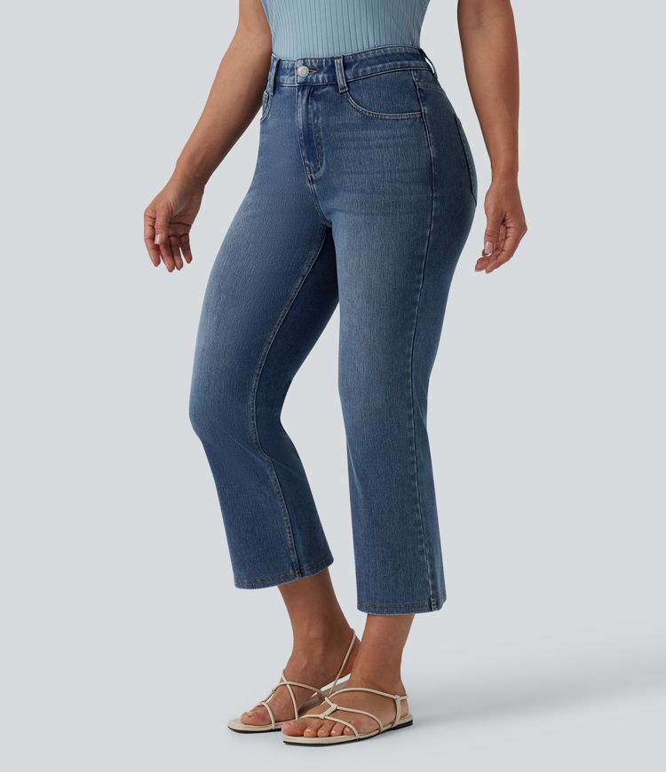Halara Flex™ Mid Rise Bootcut Casual Jeans with Pockets