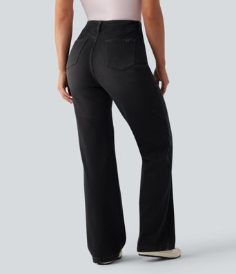 Halara Flex™ High Waisted Straight Leg Casual Jeans with Pockets