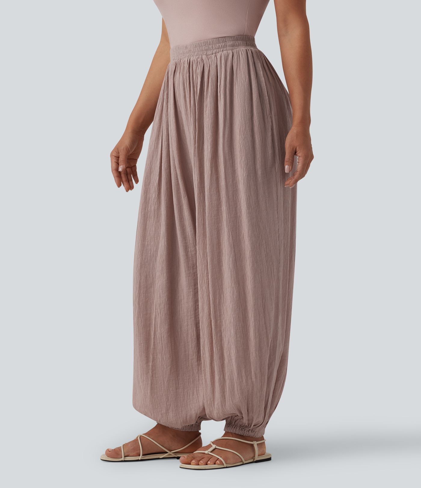 Mid Rise Baggy Joggers with Pockets