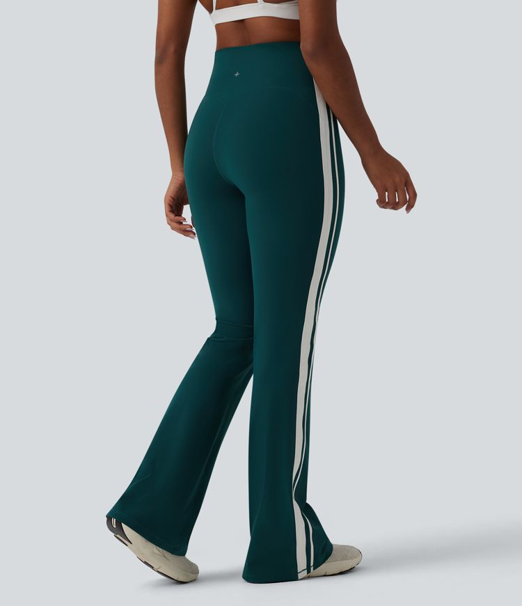 Legging de yoga 7/8 évasé Halara UltraSculpt™ taille haute ventre plat avec bandes latérales