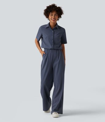 Kurzarm-Arbeits-Overall mit Taschen – Easy Pezzy Edition Kurzarm-Arbeits-Overall mit Taschen – Easy Pezzy Edition