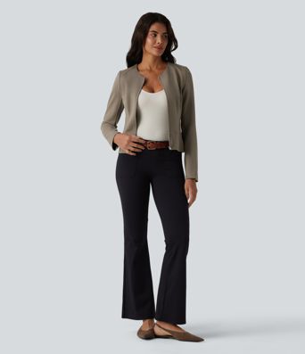 Round Neck Long Sleeve Work Jacket