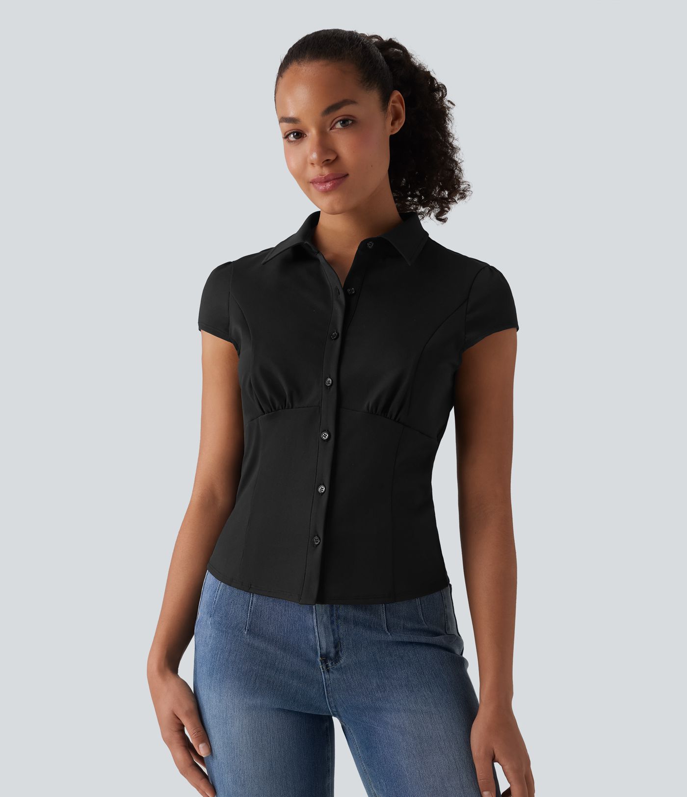 Short Sleeve Wrinkle-resistant Quick Dry Casual Shirt