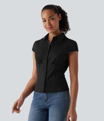 Short Sleeve Wrinkle-resistant Quick Dry Casual Shirt