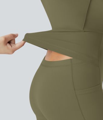 Softlyzero™ Airy, rückenfreies, gedrehtes Cool Touch Yoga-Aktivkleid – Easy Peezy Edition