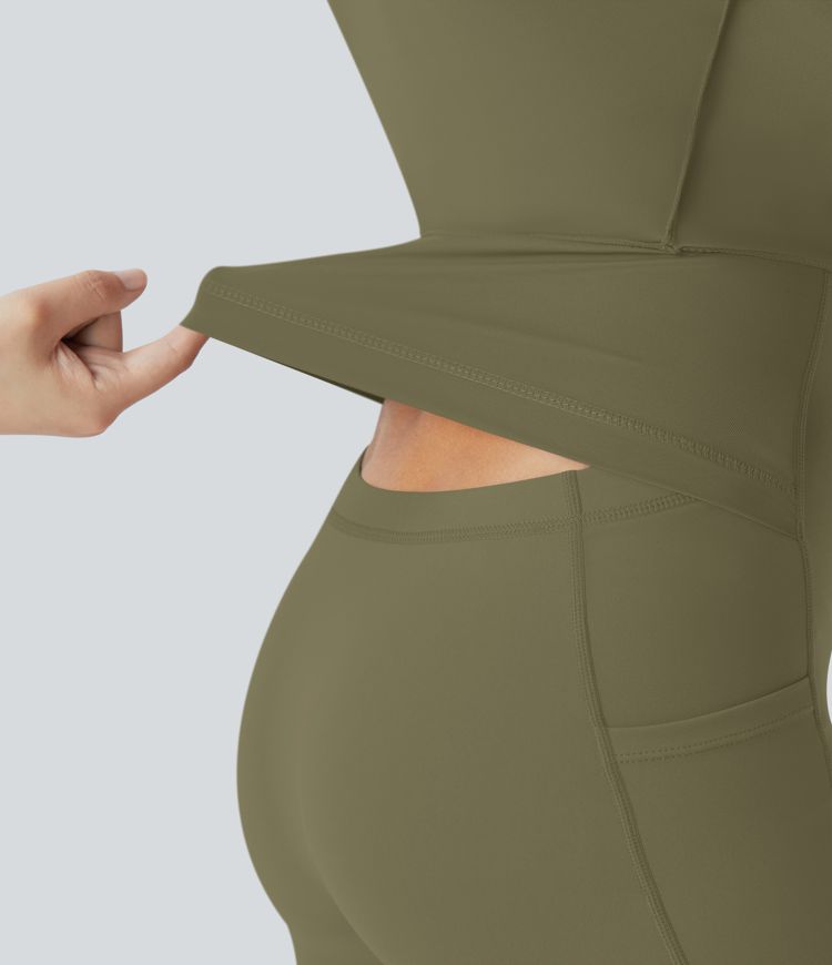 Softlyzero™ Airy, rückenfreies, gedrehtes Cool Touch Yoga-Aktivkleid – Easy Peezy Edition
