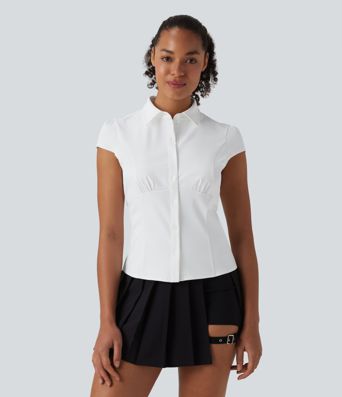 Chemise décontractée à manches courtes, séchage rapide