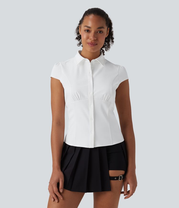 Chemise décontractée à manches courtes, séchage rapide
