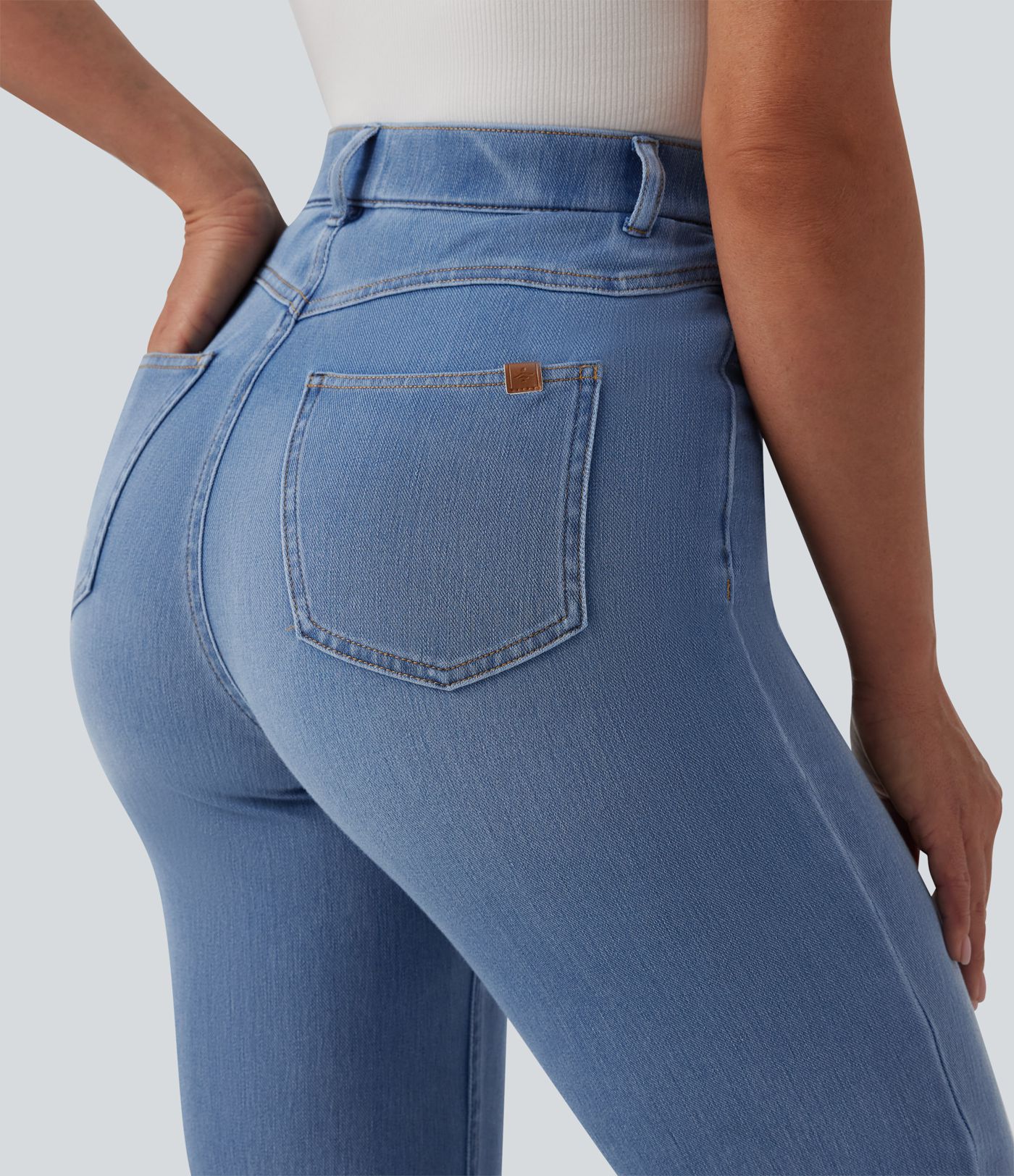 Halara Flex™ Jean casual gainant taille haute avec poches