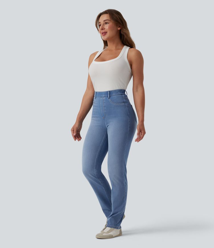 Halara Flex™ Jean casual gainant taille haute avec poches