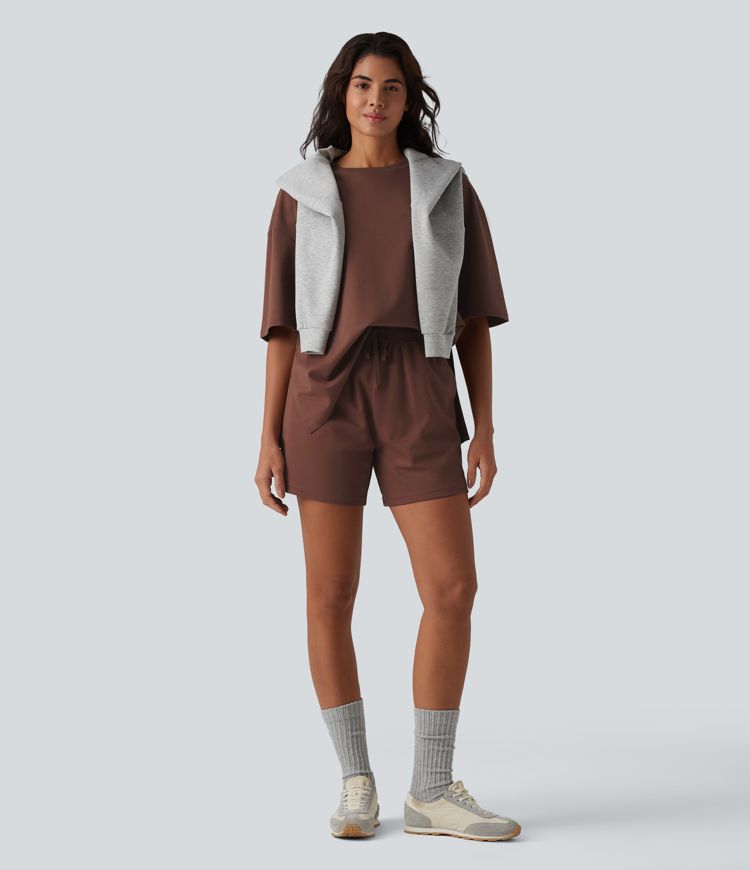 Round Neck Half Sleeve Oversize Quick Dry Casual Cotton T-Shirt