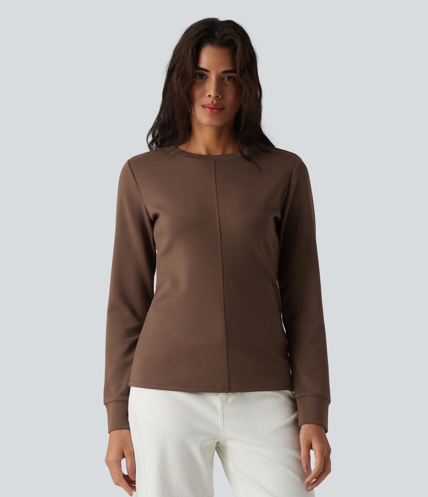 SpacerTek™ sudadera casual de cuello redondo y manga larga