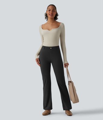 Work trousers with a high waist
