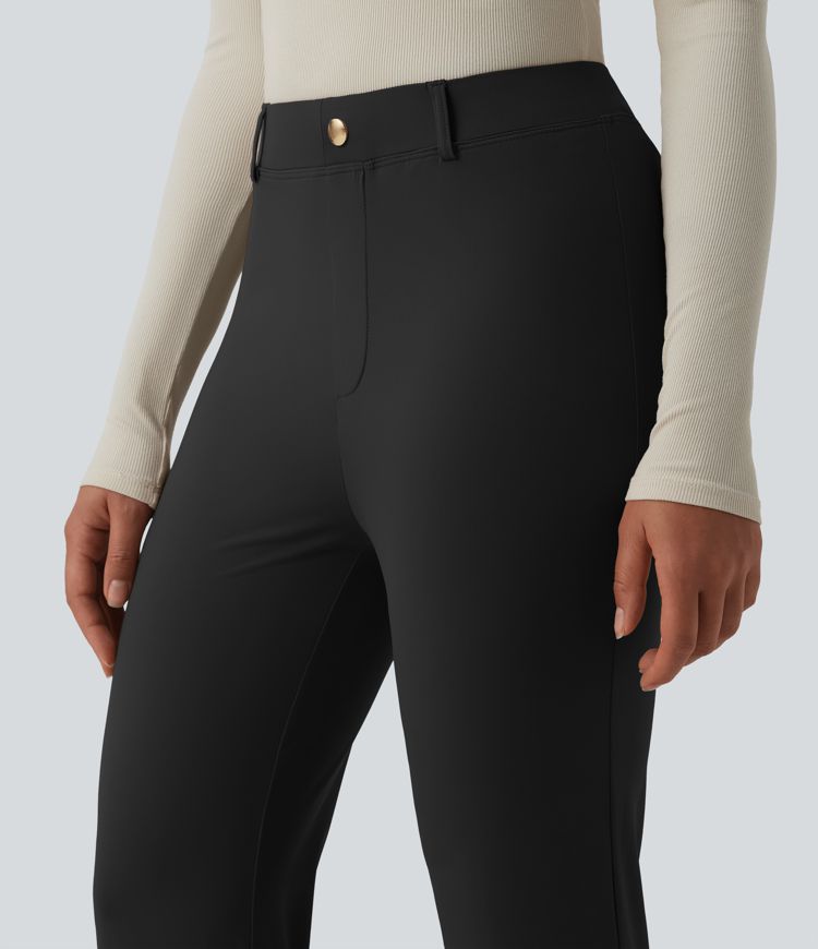 Work trousers with a high waist