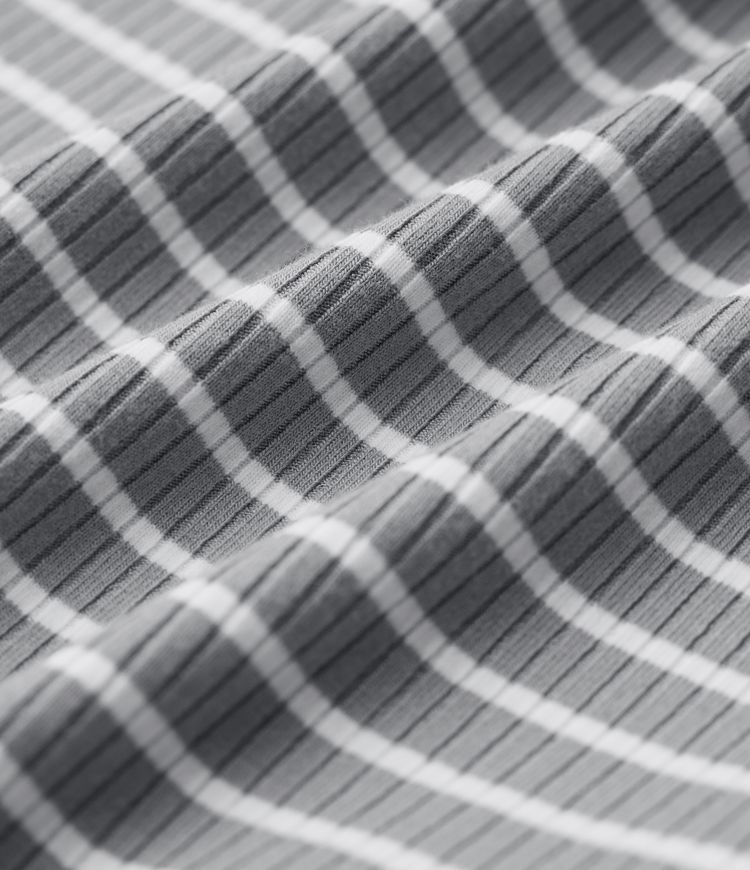 High Waisted Tummy Control Split Stripes Maxi Casual Skirt with Pockets