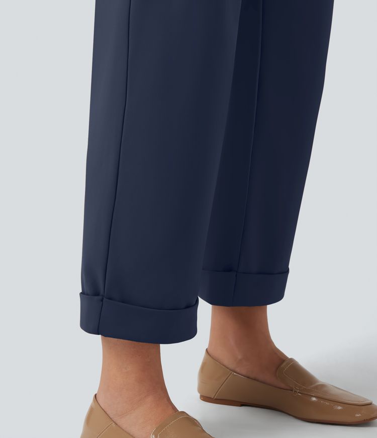 Halara Flex™ DayStretch Mid Rise Straight Leg Work Cargo Pants with Pockets