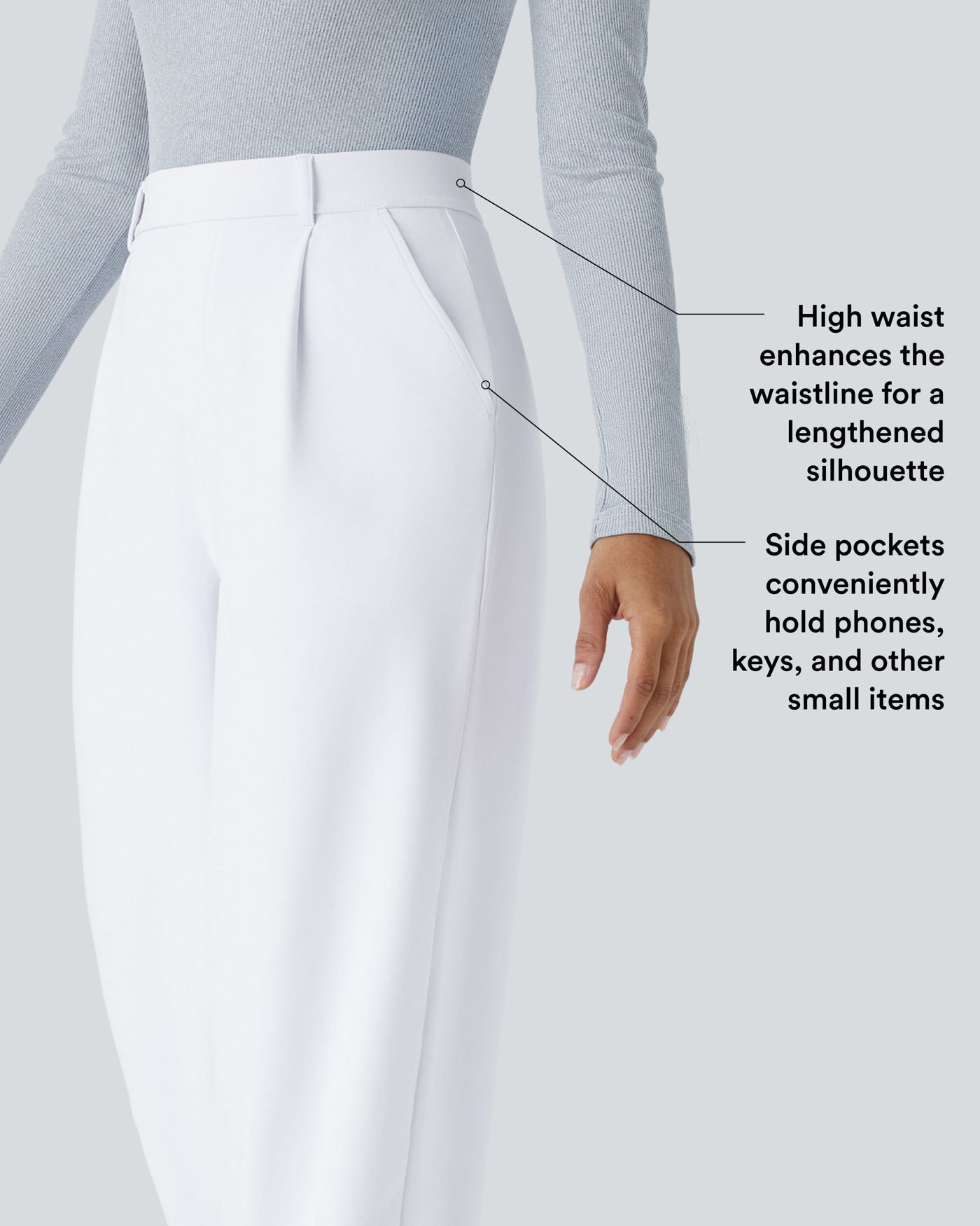 Halara Flex™ DayStretch High Waisted Pocket Straight Leg Work Pants