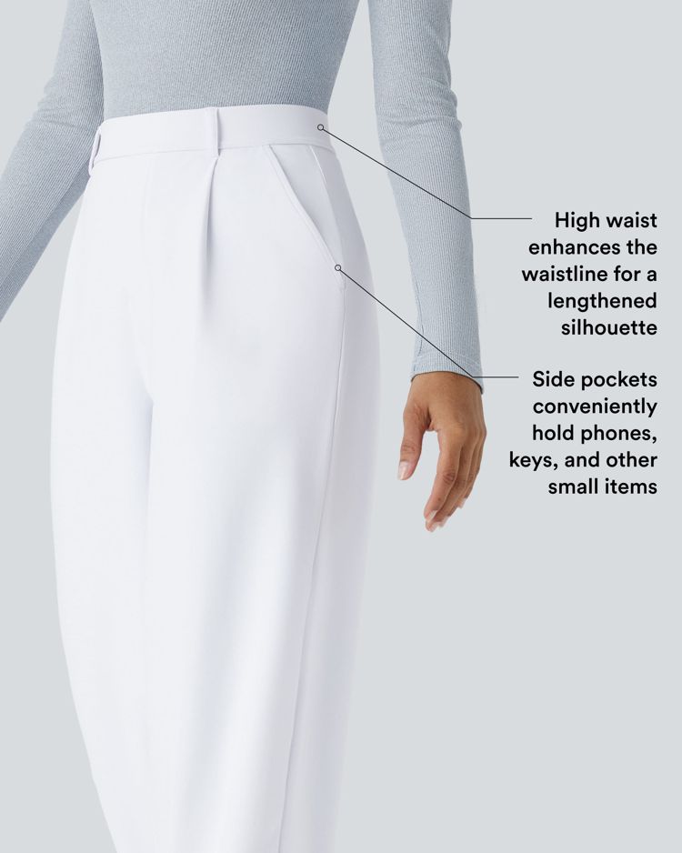Halara Flex™ DayStretch High Waisted Pocket Straight Leg Work Pants