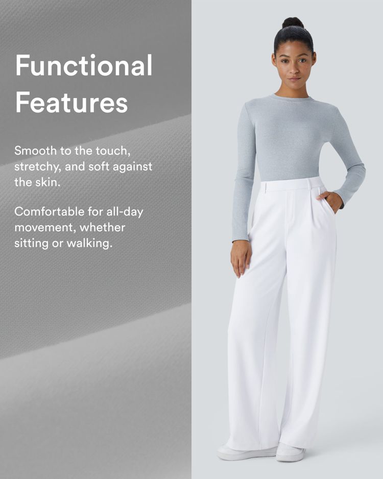 Halara Flex™ DayStretch High Waisted Pocket Straight Leg Work Pants