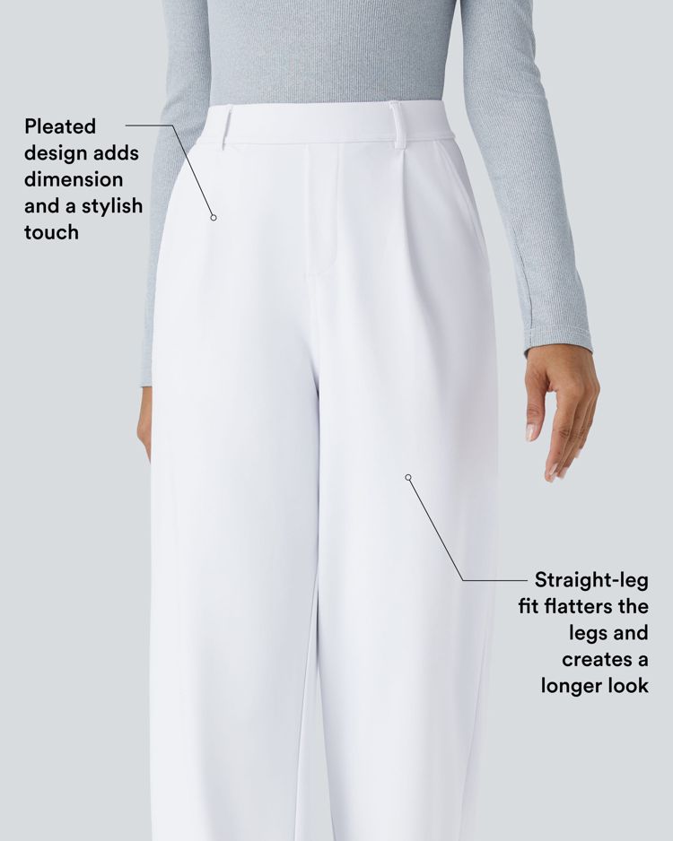 Halara Flex™ DayStretch High Waisted Pocket Straight Leg Work Pants