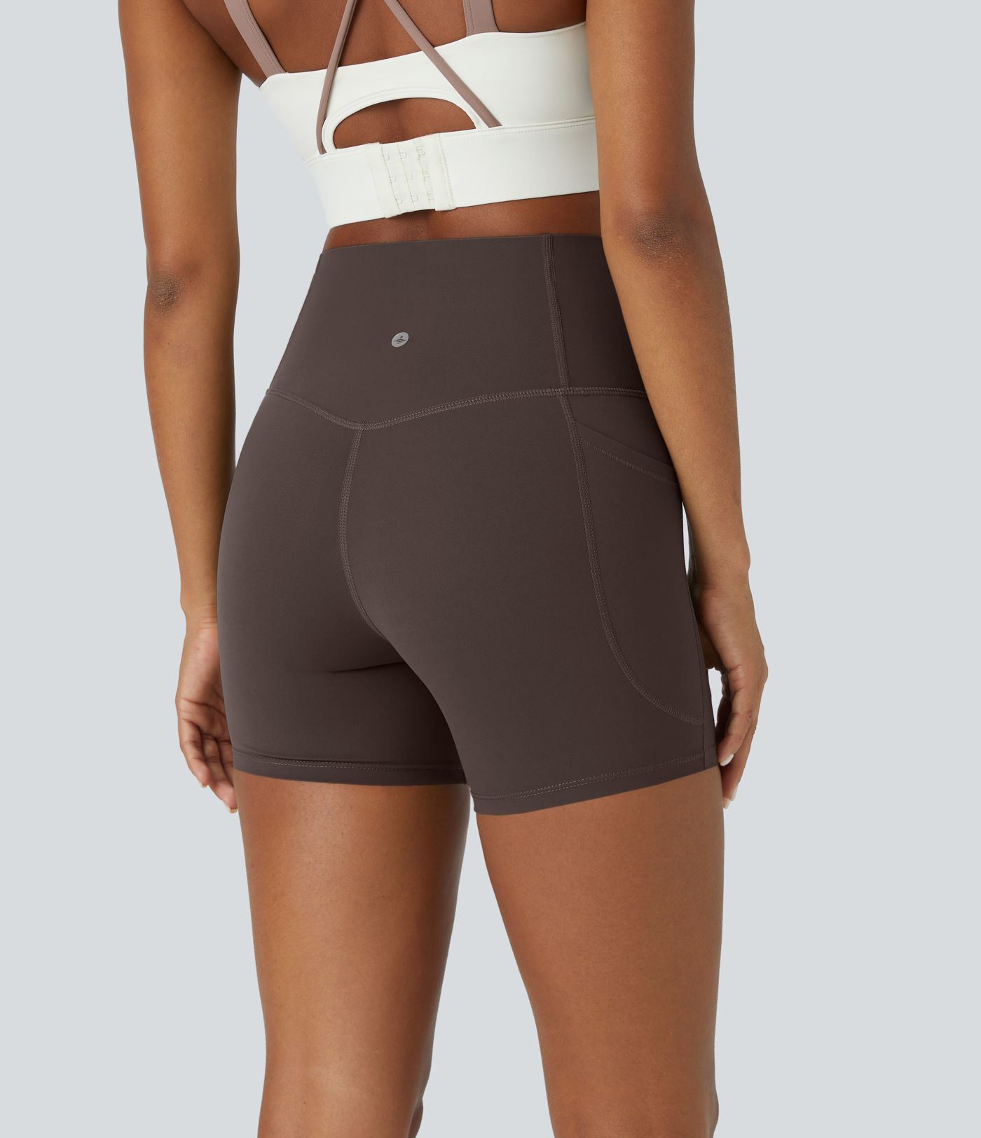 Halara UltraSculpt™ High Waisted Tummy Control Side Pocket Shaping Training Biker Shorts 5''