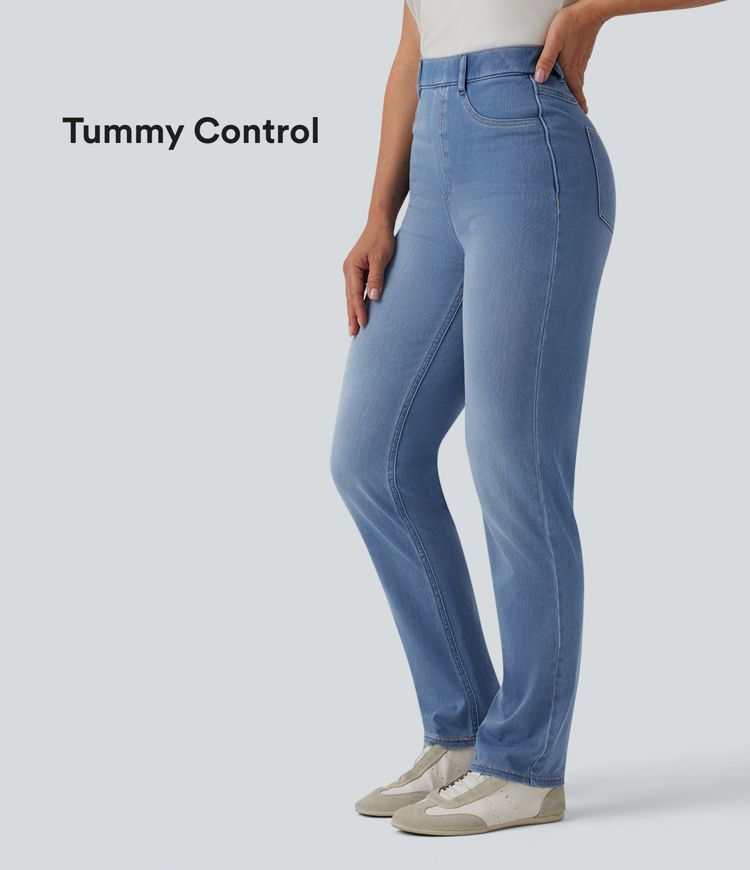 Halara Flex™ Jean casual gainant taille haute avec poches
