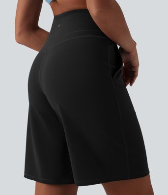 Halara UltraSculpt™ High Waisted Tummy Control Yoga Bermuda Shorts 10'' with Pockets