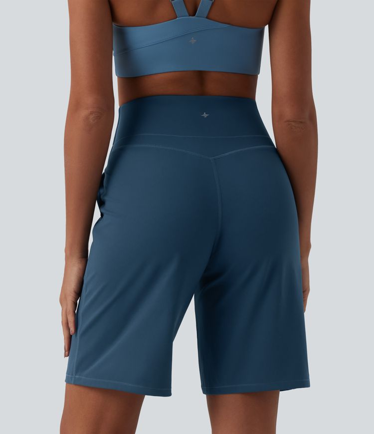 Halara UltraSculpt™ High Waisted Tummy Control Yoga Bermuda Shorts 10'' with Pockets