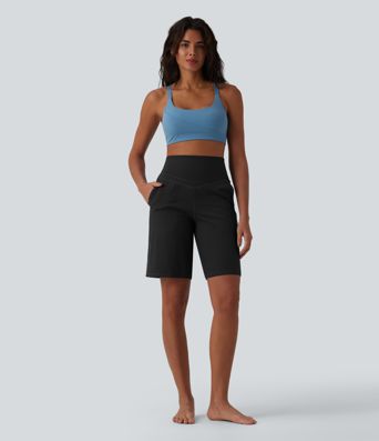 Halara UltraSculpt™ High Waisted Tummy Control Yoga Bermuda Shorts 10'' with Pockets