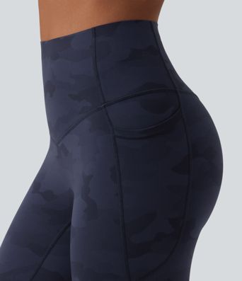 Halara UltraSculpt™ Camo Print High Waisted Tummy Control Running Leggings with Pockets