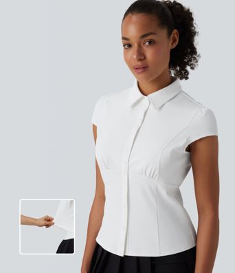 Chemise décontractée à manches courtes, séchage rapide