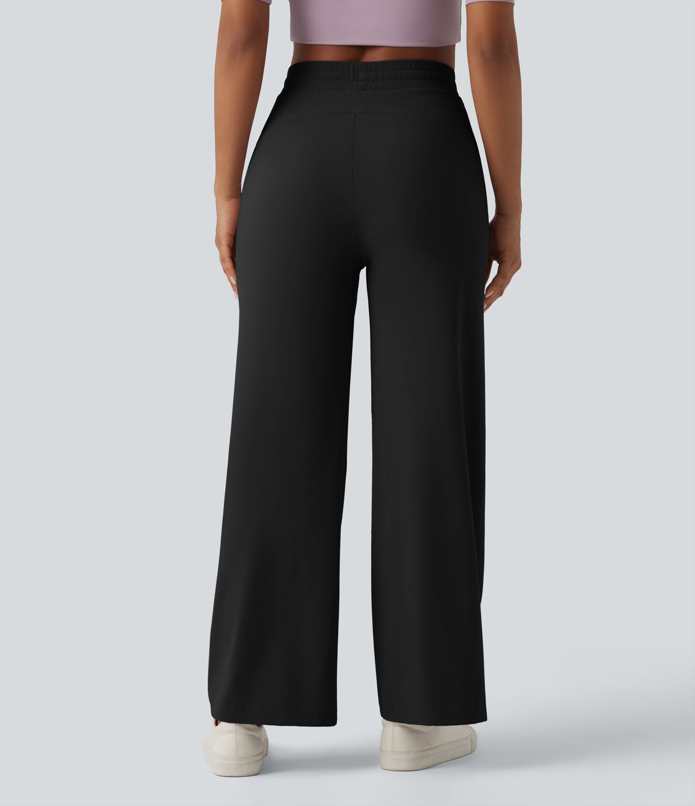 Softlyzero™ Airy - Lässige Baggy-Hose mit hohem Bund, Seitentaschen, Kordelzug, Kontrastnetz und Cool-Touch - UPF50+