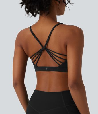 Halara UltraSculpt™ Low Support Crisscross Backless Yoga Sports Bra