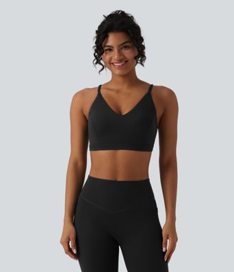 Halara UltraSculpt™ Low Support Crisscross Backless Yoga Sports Bra