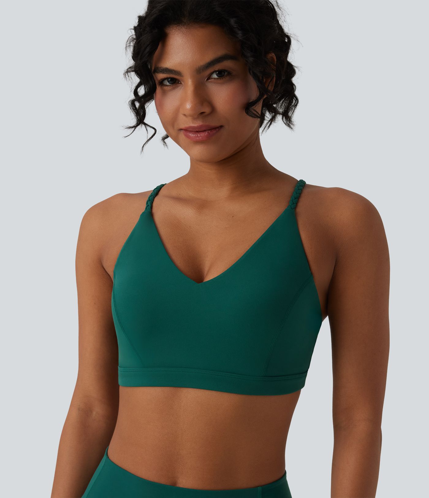 Brassière de sport yoga Halara UltraSculpt™ bretelles croisées dos nu maintien léger